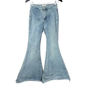 We The Free People Just Float On Jeans Flare Bell Bottom Light Blue Size 26